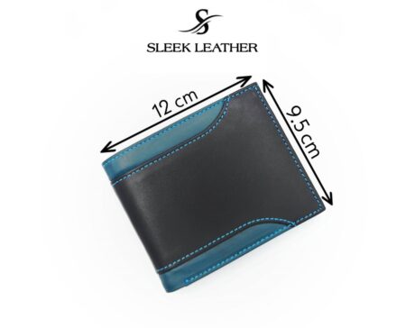 SLEEK Premium Leather Wallet for Men's with Zipper and Gift Box - Cash & Card Wallet with Coin Pocket - Bifold Slim Wallet - ZCM - Wallet for Men's